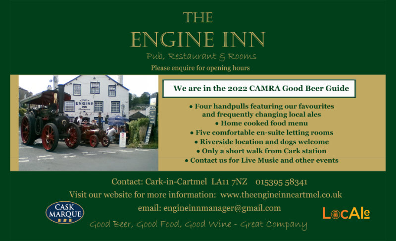 Engine Inn Cark Advert